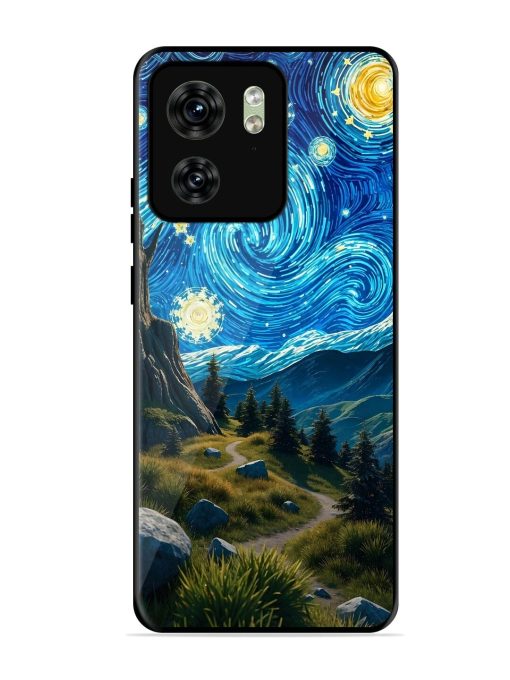 Starry Night In The Shire Glossy Soft Edge Case for Motorola Moto Edge 40 Chachhi