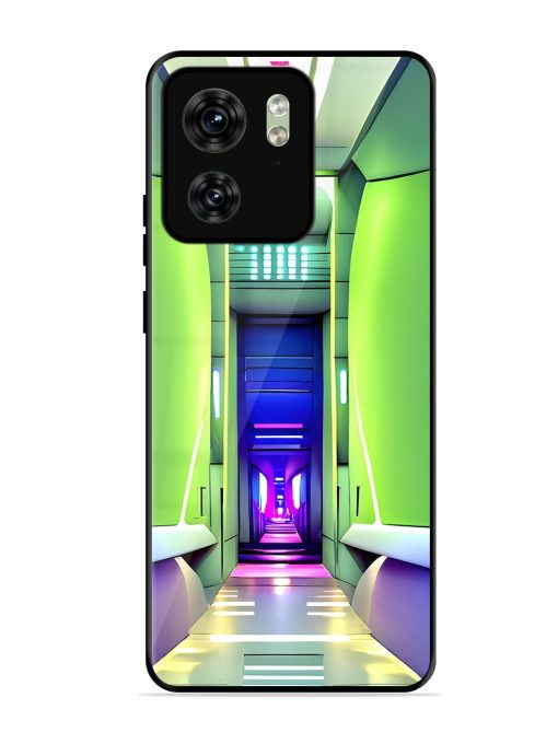 Neon Corridor Glossy Soft Edge Case for Motorola Moto Edge 40