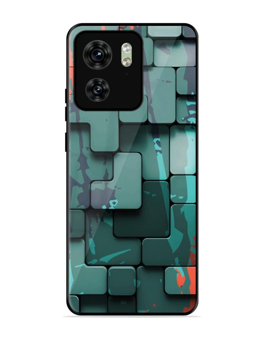 Abstract Geometric Mosaic Glossy Soft Edge Case for Motorola Moto Edge 40 Chachhi