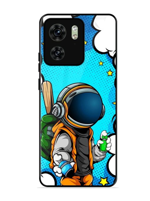 Space Graffiti Artist Glossy Soft Edge Case for Motorola Moto Edge 40 Chachhi