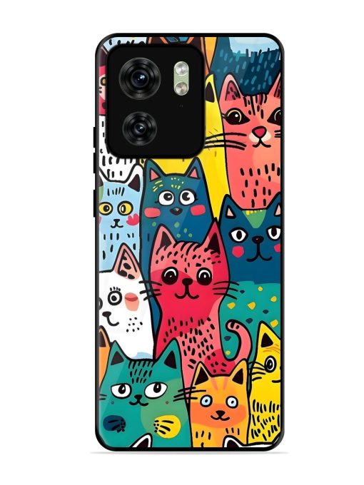 Feline Frenzy Glossy Soft Edge Case for Motorola Moto Edge 40 Chachhi