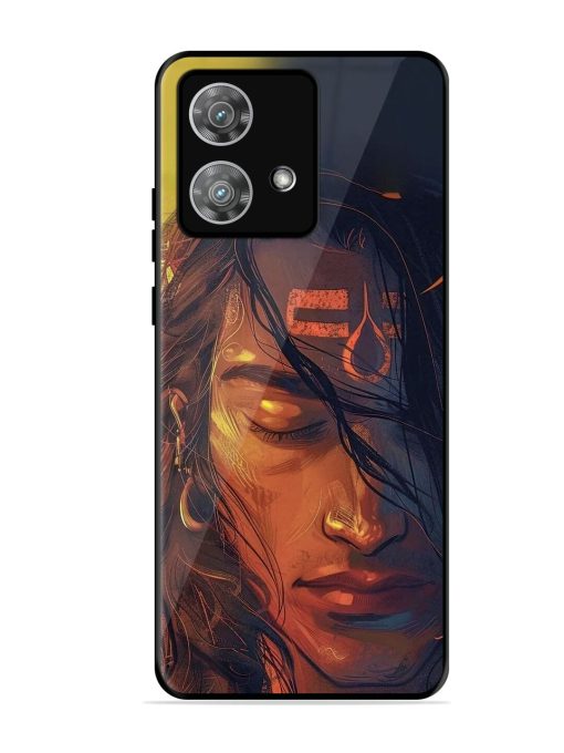 Tranquil Shiva Glossy Soft Edge Case for Motorola Moto Edge 40 Neo Chachhi