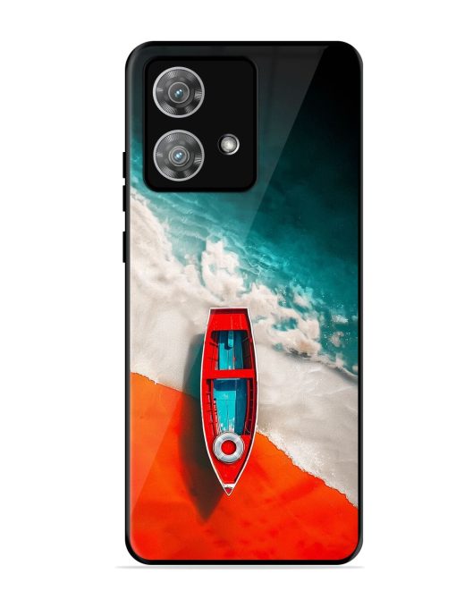 Crimson Tide Glossy Soft Edge Case for Motorola Moto Edge 40 Neo Chachhi