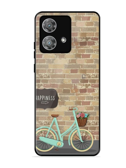 Pedaling Towards Happiness Glossy Soft Edge Case for Motorola Moto Edge 40 Neo Chachhi