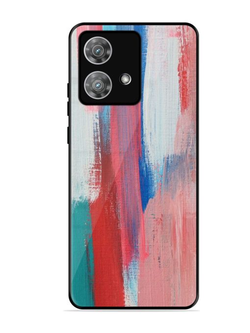 Colorful Chaos Glossy Soft Edge Case for Motorola Moto Edge 40 Neo Chachhi