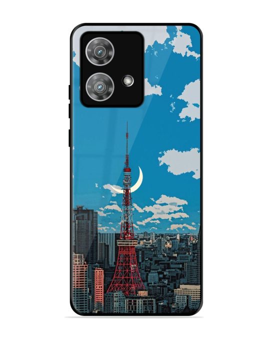 Tokyo Twilight Glossy Soft Edge Case for Motorola Moto Edge 40 Neo Chachhi