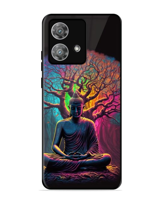 Enlightened Serenity Glossy Soft Edge Case for Motorola Moto Edge 40 Neo Chachhi