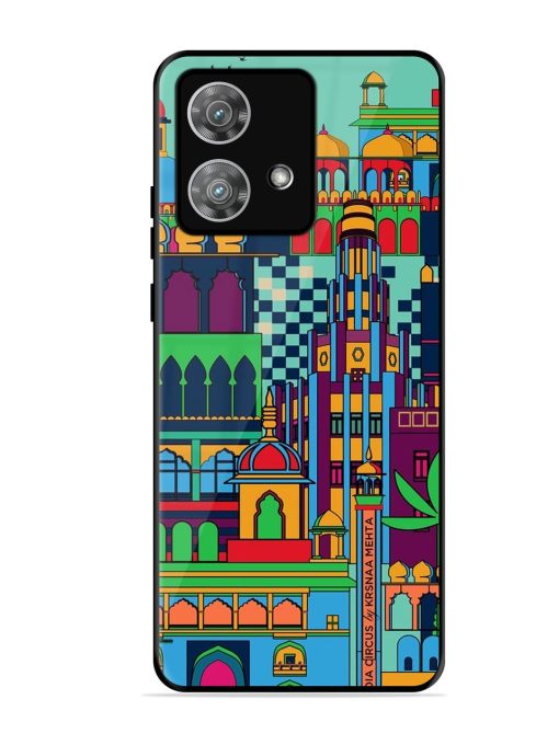 Indian Tapestry Glossy Soft Edge Case for Motorola Moto Edge 40 Neo Chachhi