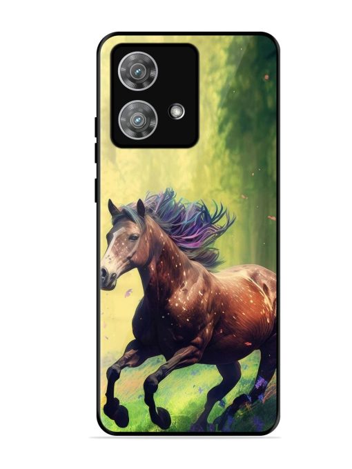 Enchanted Gallop Glossy Soft Edge Case for Motorola Moto Edge 40 Neo Chachhi