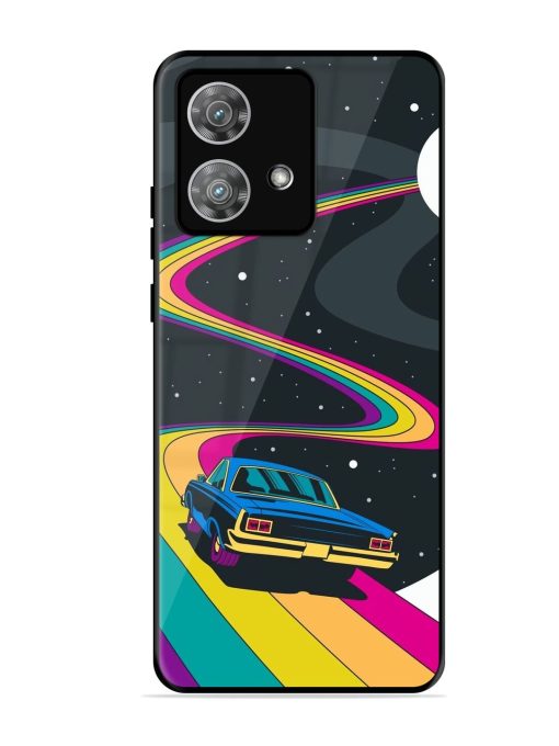 Rainbow Road Glossy Soft Edge Case for Motorola Moto Edge 40 Neo Chachhi