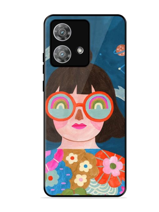 Dreamscape Vision Glossy Soft Edge Case for Motorola Moto Edge 40 Neo Chachhi