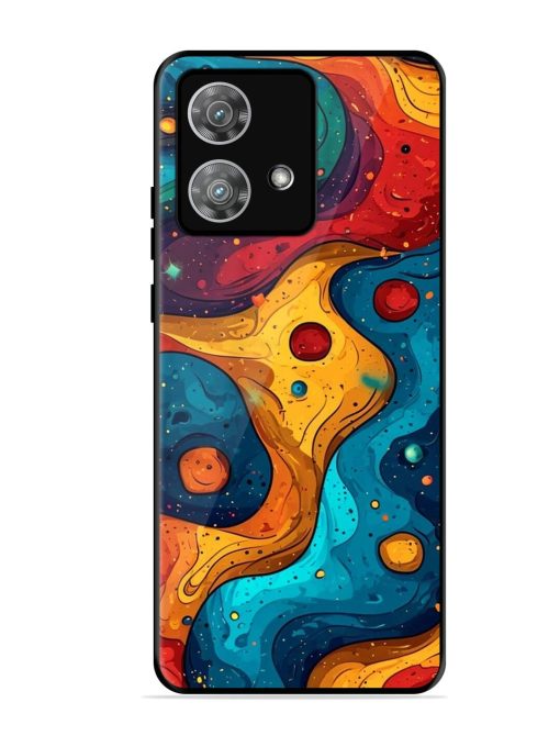 Cosmic Swirl Glossy Soft Edge Case for Motorola Moto Edge 40 Neo Chachhi