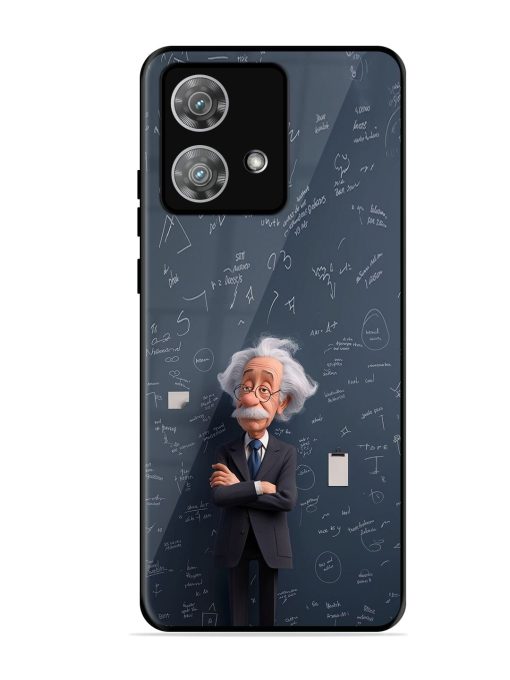 Albert Einstein Glossy Soft Edge Case for Motorola Moto Edge 40 Neo Chachhi