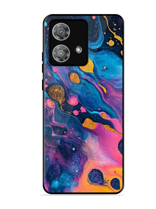 Cosmic Swirl Glossy Soft Edge Case for Motorola Moto Edge 40 Neo Chachhi