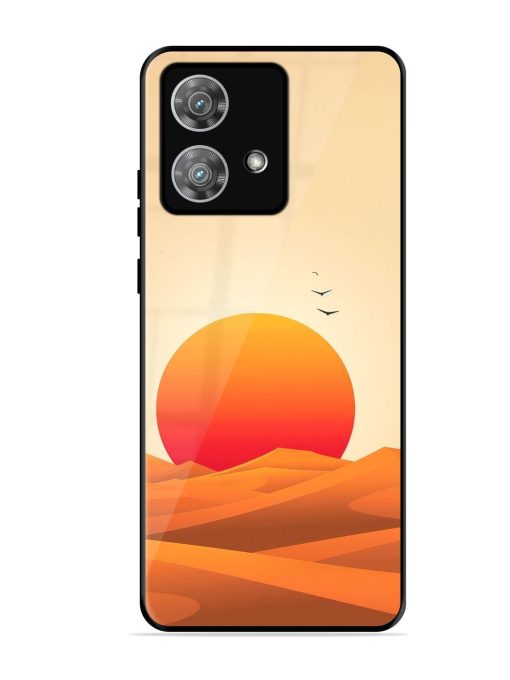 Desert Sunset Glossy Soft Edge Case for Motorola Moto Edge 40 Neo Chachhi