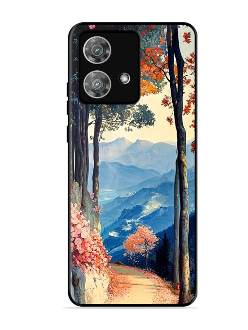 Mountainside Serenity Glossy Soft Edge Case for Motorola Moto Edge 40 Neo Chachhi