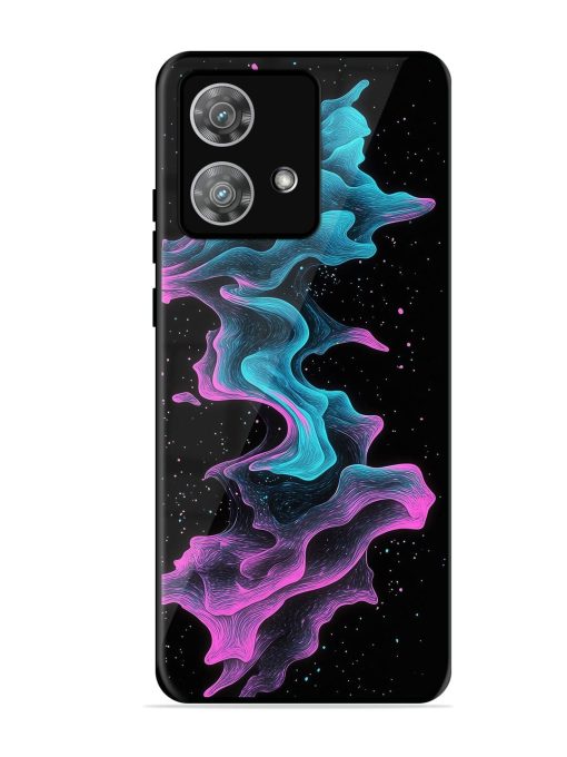 Cosmic Currents Glossy Soft Edge Case for Motorola Moto Edge 40 Neo Chachhi