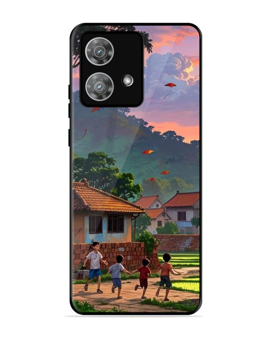 Sunset Play Glossy Soft Edge Case for Motorola Moto Edge 40 Neo Chachhi