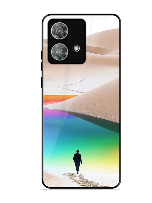 Desert Dreams Glossy Soft Edge Case for Motorola Moto Edge 40 Neo Chachhi