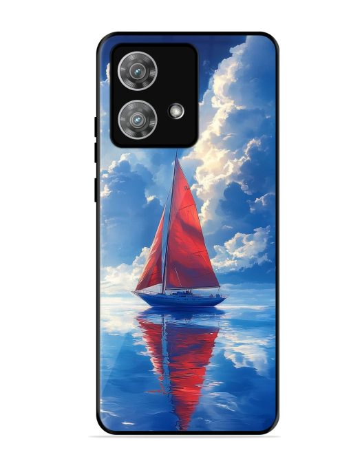 Crimson Sails Glossy Soft Edge Case for Motorola Moto Edge 40 Neo Chachhi