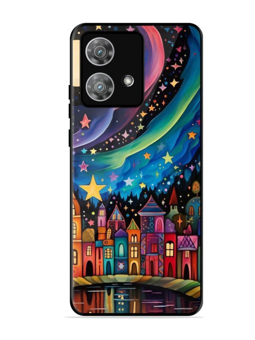 Starlit Village Glossy Soft Edge Case for Motorola Moto Edge 40 Neo Chachhi