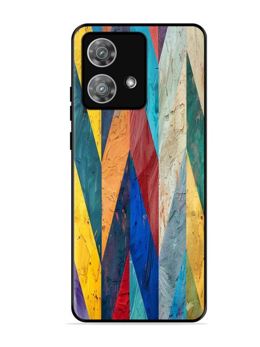 Abstract Tapestry Glossy Soft Edge Case for Motorola Moto Edge 40 Neo Chachhi