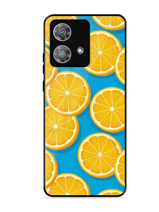 Citrus Symphony Glossy Soft Edge Case for Motorola Moto Edge 40 Neo Chachhi