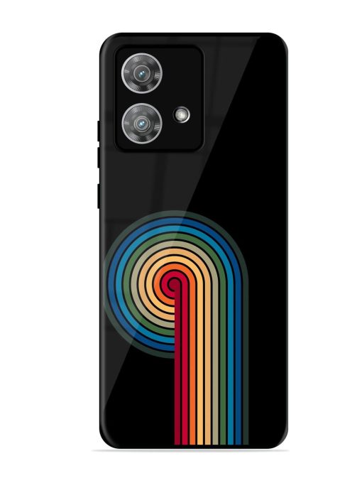 Rainbow Ripple Glossy Soft Edge Case for Motorola Moto Edge 40 Neo