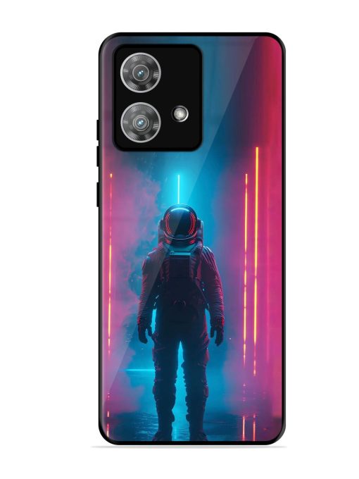 Neon Astronaut Glossy Soft Edge Case for Motorola Moto Edge 40 Neo Chachhi