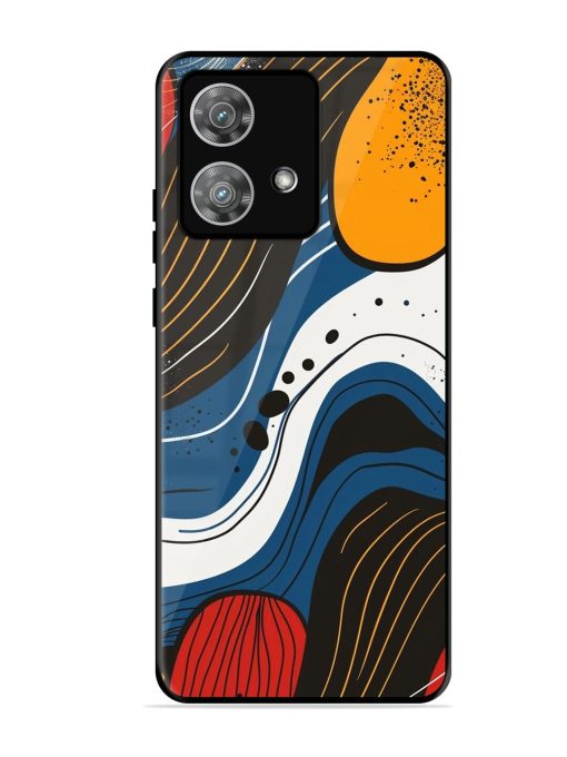 Abstract Expression Glossy Soft Edge Case for Motorola Moto Edge 40 Neo Chachhi