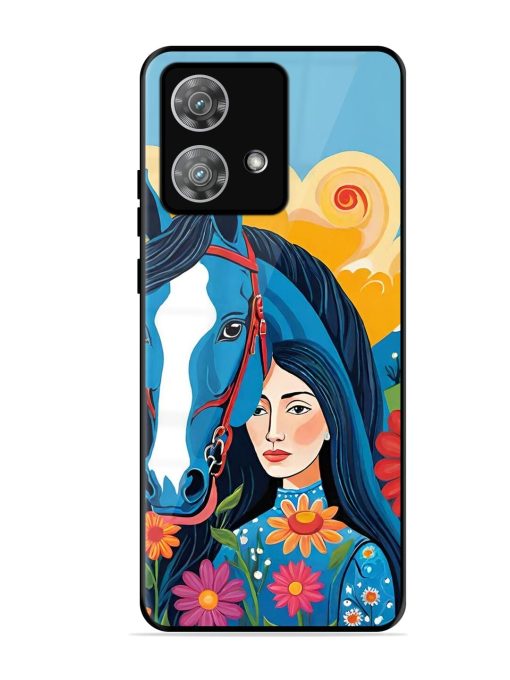 Equine Enchantment Glossy Soft Edge Case for Motorola Moto Edge 40 Neo Chachhi