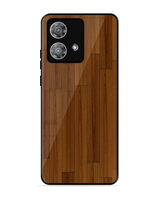 Warm Woodgrain Glossy Soft Edge Case for Motorola Moto Edge 40 Neo Chachhi