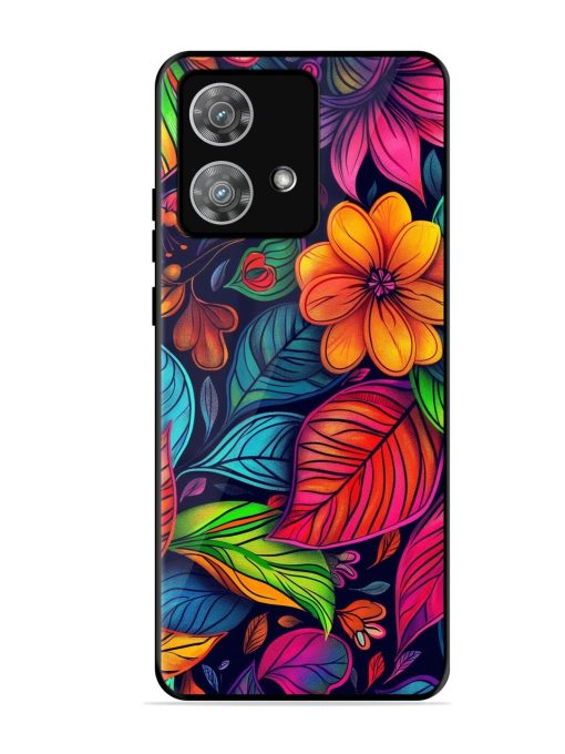 Rainbow Of Blooms Glossy Soft Edge Case for Motorola Moto Edge 40 Neo