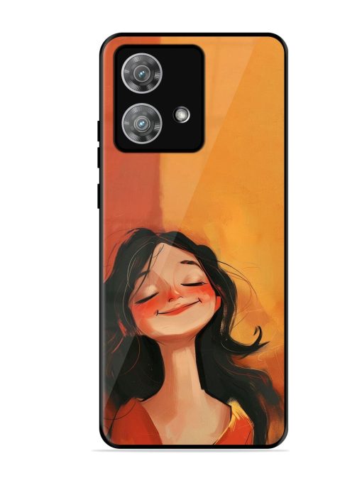 Neon Girl Glossy Soft Edge Case for Motorola Moto Edge 40 Neo