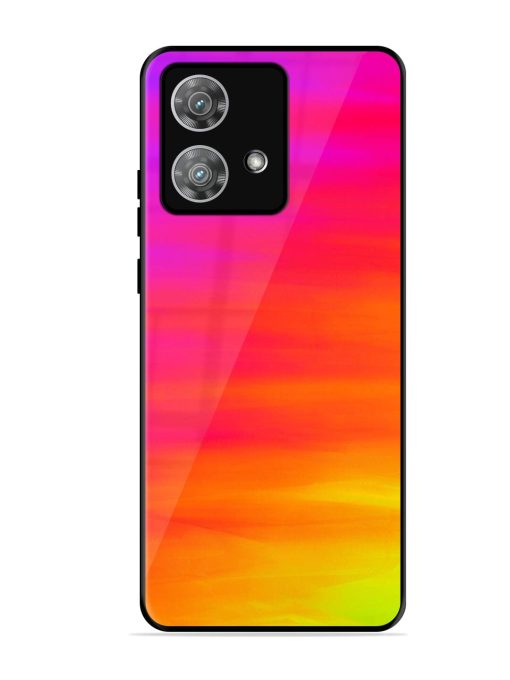 Neon Horizon Glossy Soft Edge Case for Motorola Moto Edge 40 Neo Chachhi