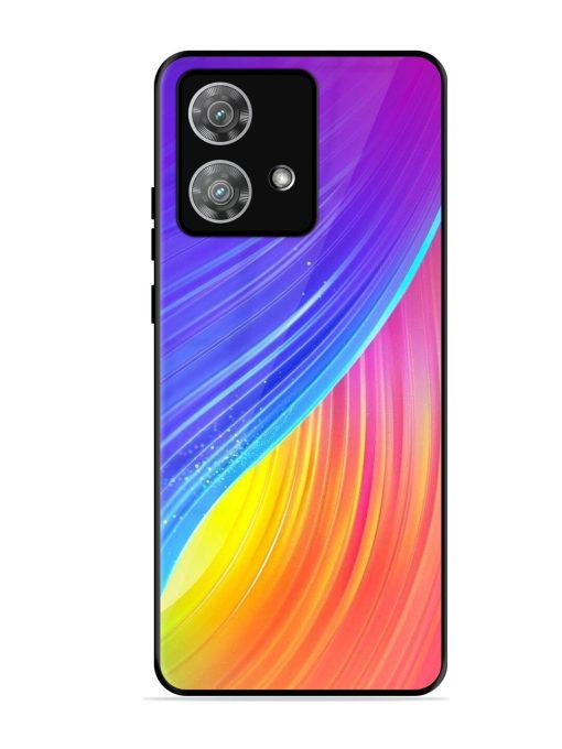 Neon Swirl Glossy Soft Edge Case for Motorola Moto Edge 40 Neo
