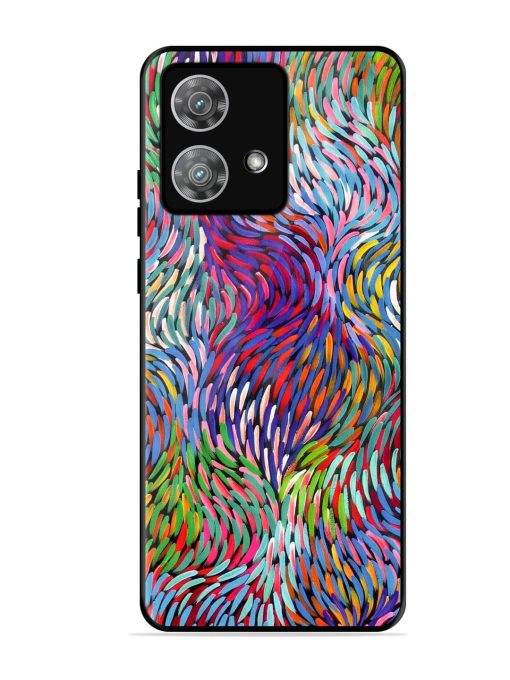 Vibrant Waves Glossy Soft Edge Case for Motorola Moto Edge 40 Neo Chachhi