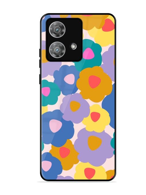 Flower Power Glossy Soft Edge Case for Motorola Moto Edge 40 Neo Chachhi