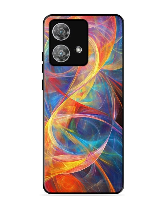 Cosmic Currents Glossy Soft Edge Case for Motorola Moto Edge 40 Neo Chachhi