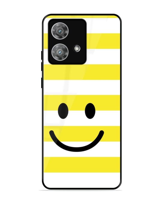 Smiling Stripes Glossy Soft Edge Case for Motorola Moto Edge 40 Neo Chachhi