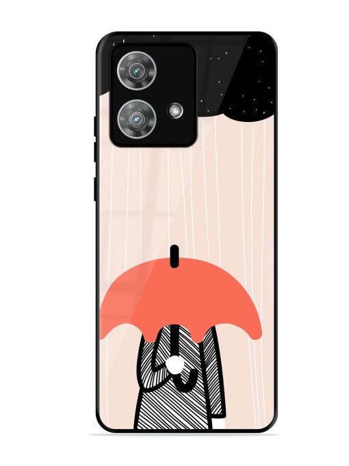 Stormy Weather, Shielded Soul Glossy Soft Edge Case for Motorola Moto Edge 40 Neo Chachhi