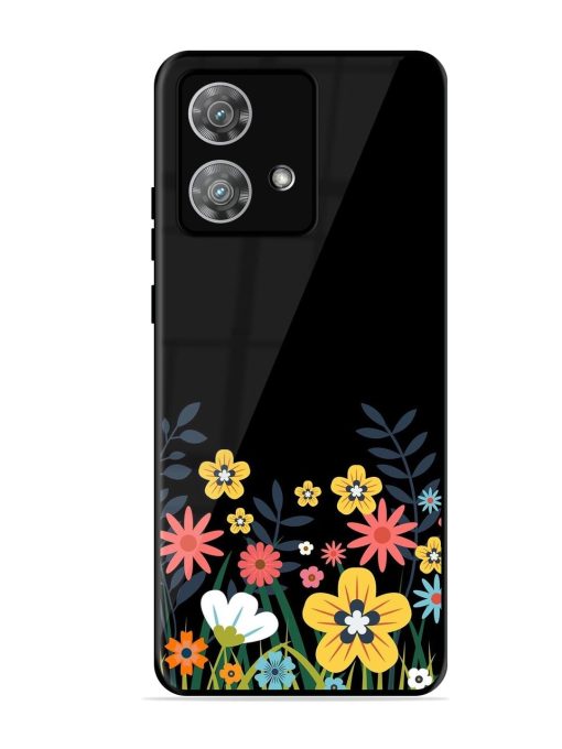 Floral Night Sky Glossy Soft Edge Case for Motorola Moto Edge 40 Neo Chachhi