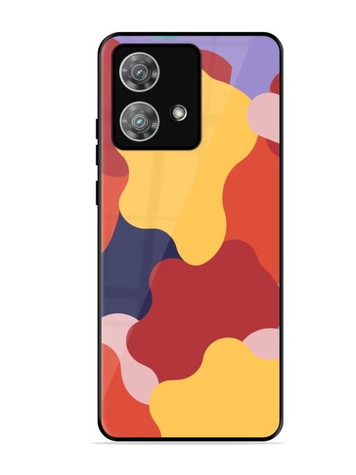 Gooey Color Chaos Glossy Soft Edge Case for Motorola Moto Edge 40 Neo Chachhi