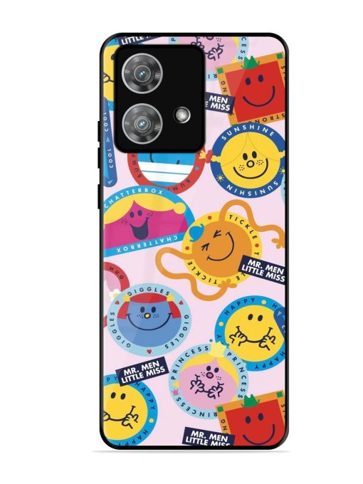 Whimsical Mr. Men & Little Miss Glossy Soft Edge Case for Motorola Moto Edge 40 Neo Chachhi