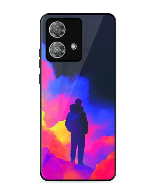 Cosmic Wanderer Glossy Soft Edge Case for Motorola Moto Edge 40 Neo Chachhi