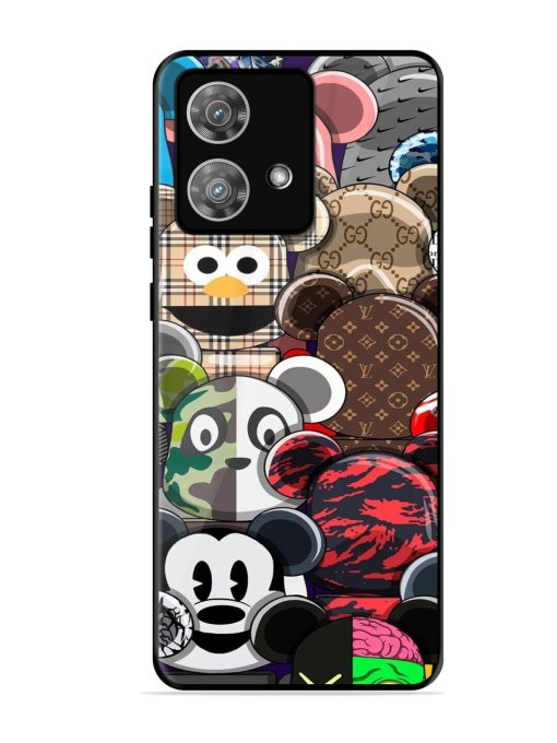 Streetwear Bearbrick Extravaganza Glossy Soft Edge Case for Motorola Moto Edge 40 Neo Chachhi