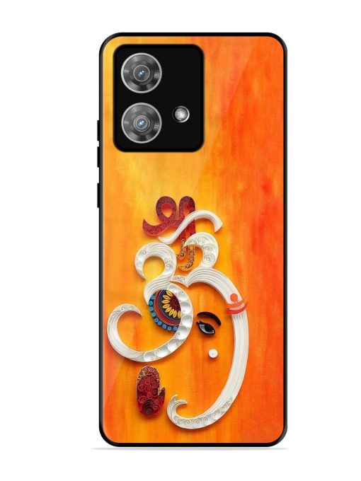 Ganesha In Quilling Art Glossy Soft Edge Case for Motorola Moto Edge 40 Neo Chachhi