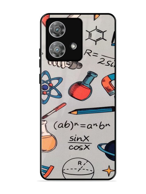 Science Doodle Delight Glossy Soft Edge Case for Motorola Moto Edge 40 Neo Chachhi