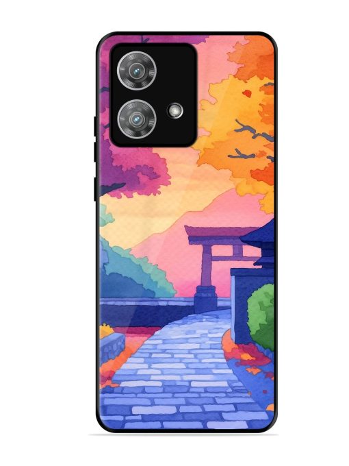 Autumnal Serenity Glossy Soft Edge Case for Motorola Moto Edge 40 Neo Chachhi