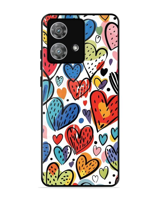 Heartfelt Harmony Glossy Soft Edge Case for Motorola Moto Edge 40 Neo Chachhi